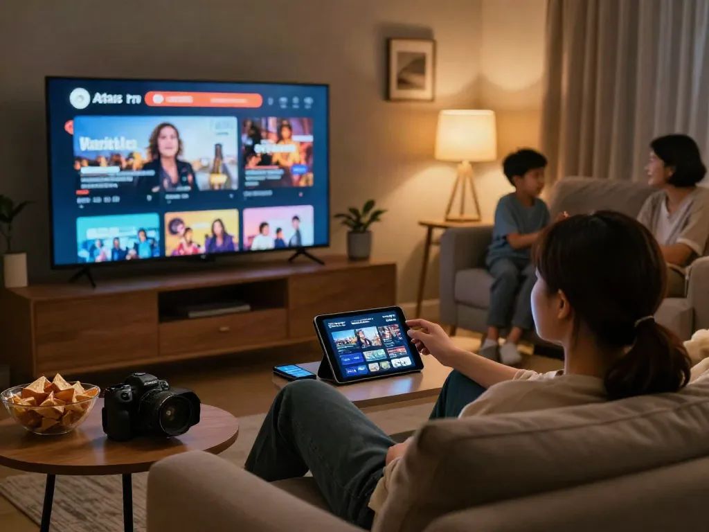 Profitez d'une expérience atlas pro iptv à domicile, avec une télévision diffusant des contenus en direct.